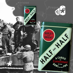 Originální tabáková krabička HALF AND HALF